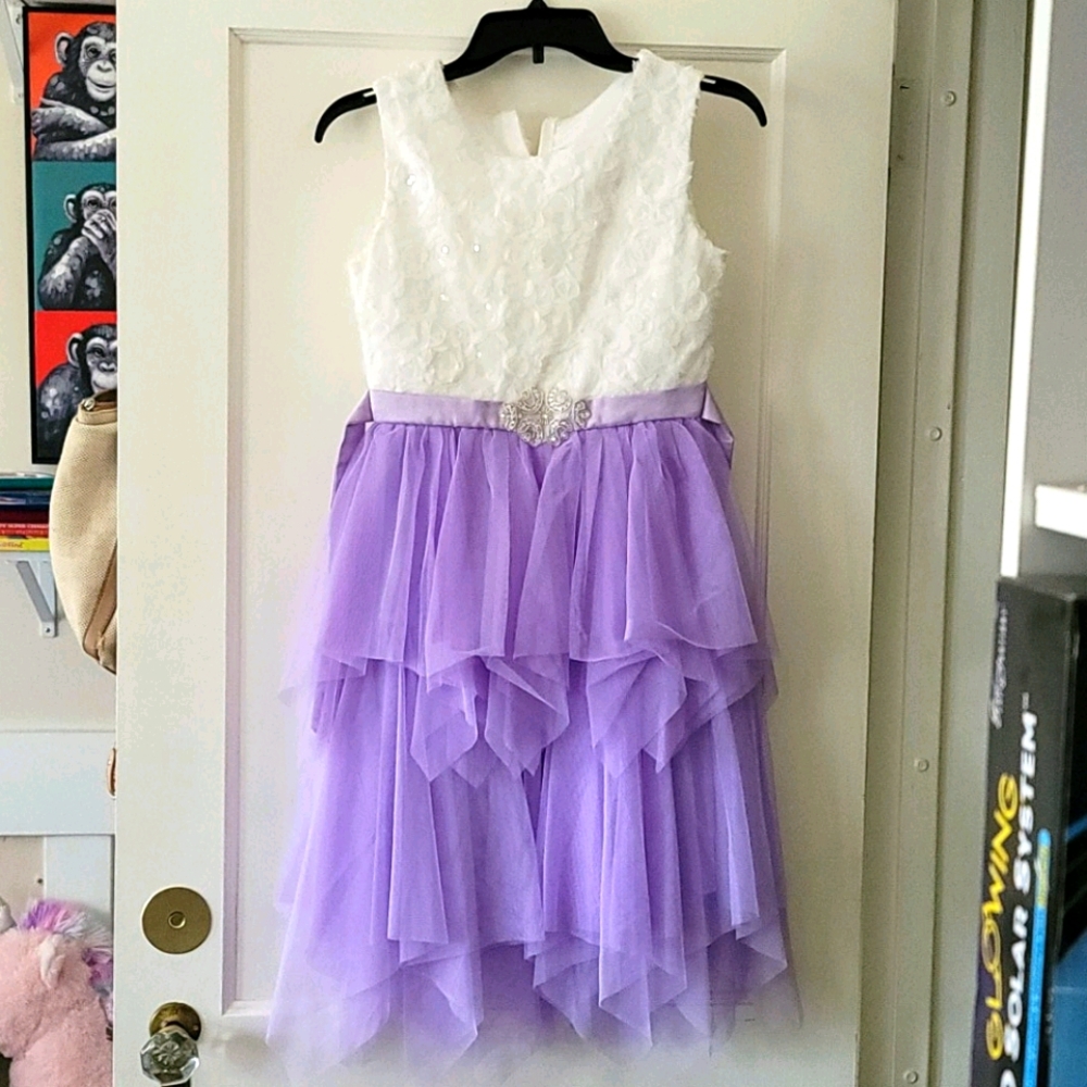 Emily Rose Sleeveless Lavendar Tulle Dress